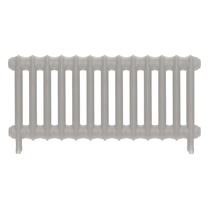 Emmeline III - Pebble Grey Cast Iron Column Radiator H416mm x W895mm 3 Column - Wall Hung