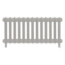 Emmeline III - Pebble Grey Cast Iron Column Radiator H416mm x W895mm 3 Column - Wall Hung