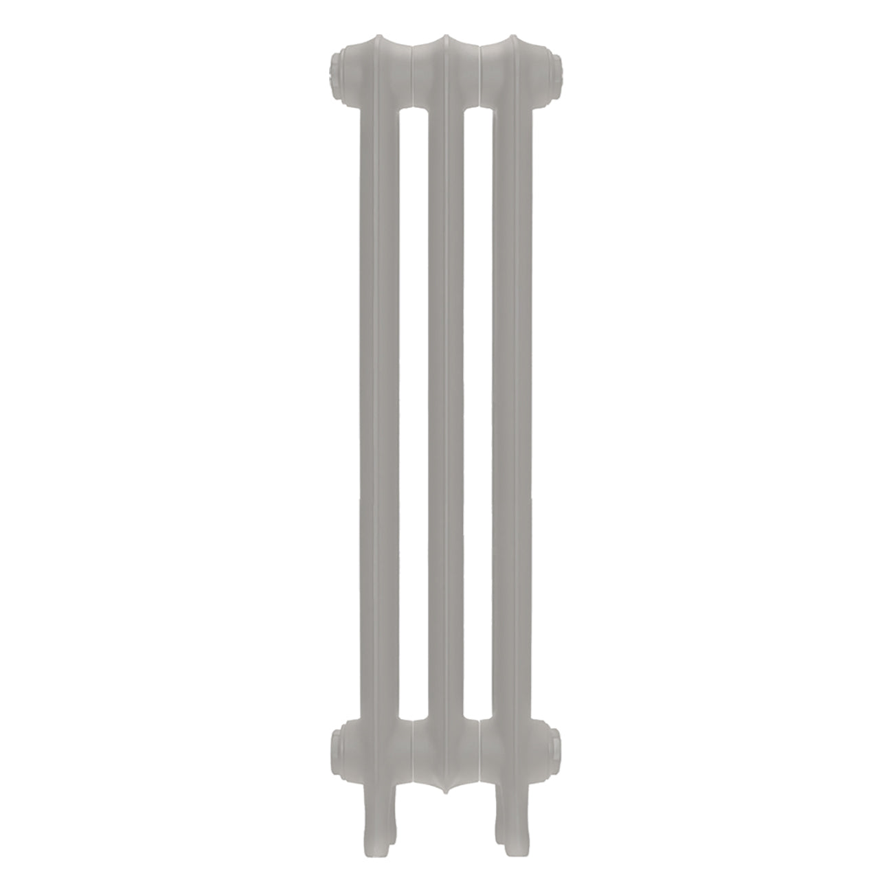 Emmeline III - Pebble Grey Cast Iron Column Radiator H816mm x W230mm 3 Column - Wall Hung