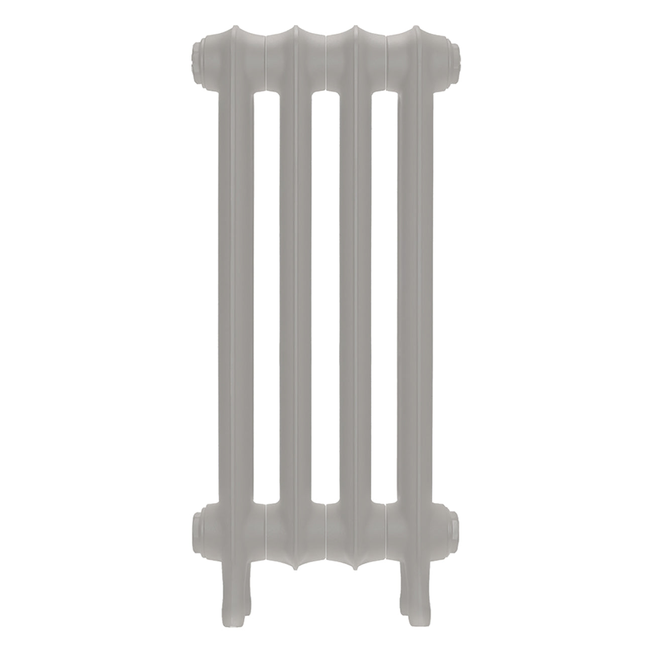 Emmeline III - Pebble Grey Cast Iron Column Radiator H616mm x W296mm 3 Column - Wall Hung