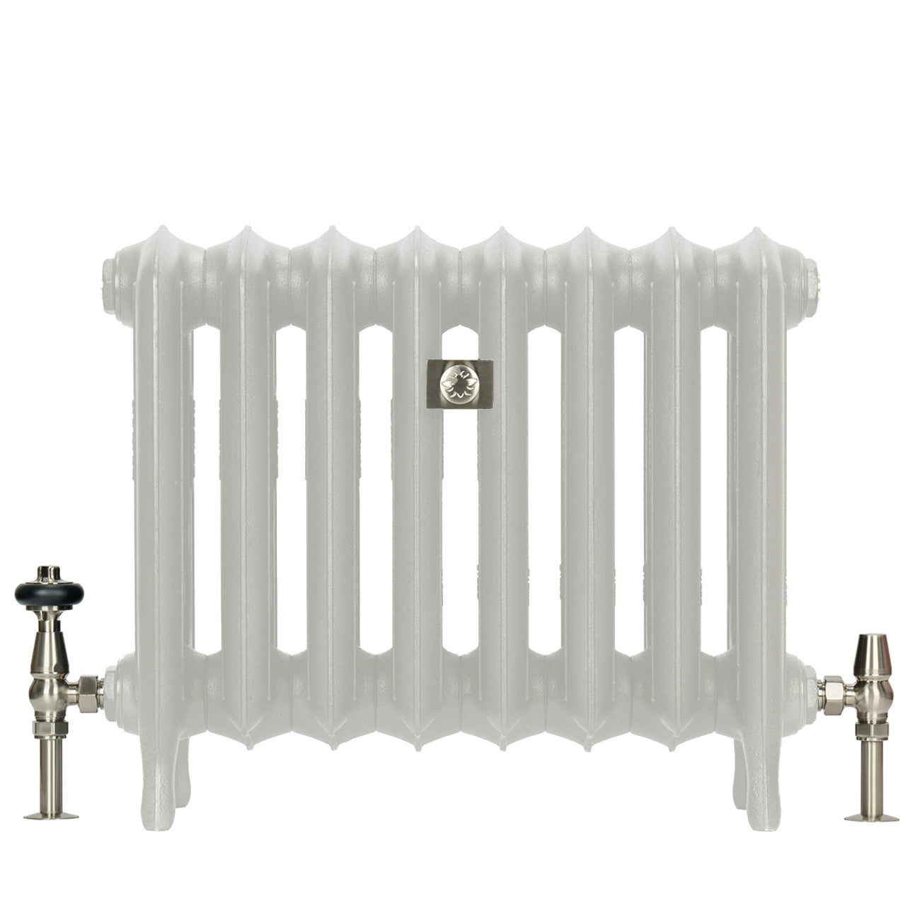 Emmeline III - Pebble Grey Cast Iron Column Radiator H470mm x W961mm 3 Column - Floor Standing