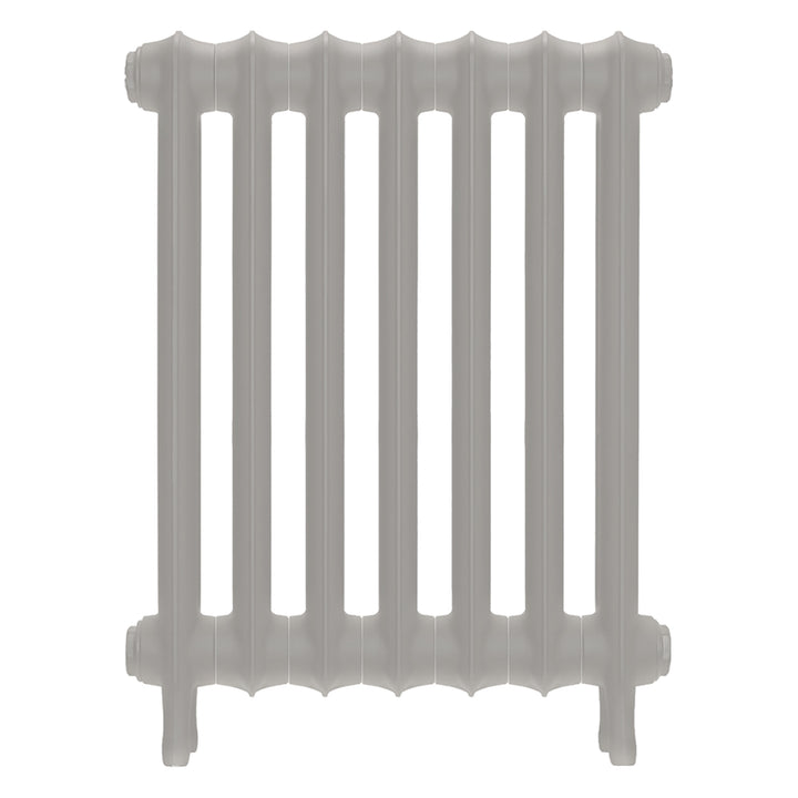 Emmeline III - Pebble Grey Cast Iron Column Radiator H616mm x W496mm 3 Column - Wall Hung