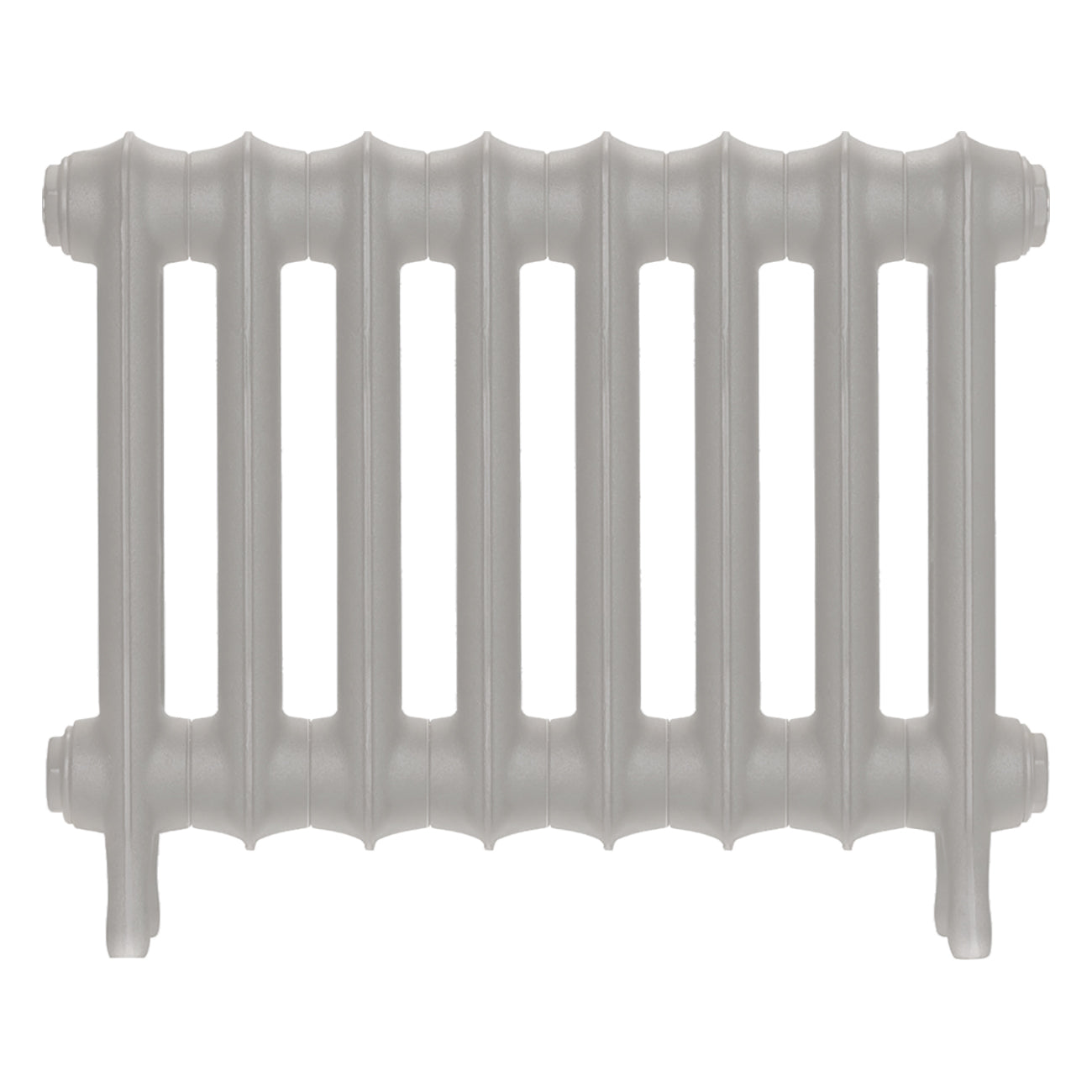 Emmeline III - Pebble Grey Cast Iron Column Radiator H416mm x W562mm 3 Column - Wall Hung