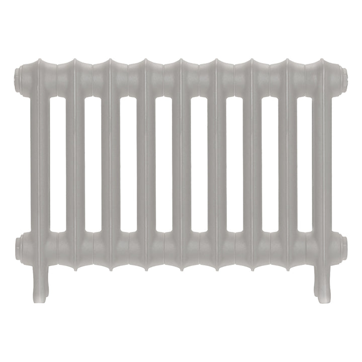 Emmeline III - Pebble Grey Cast Iron Column Radiator H416mm x W629mm 3 Column - Wall Hung