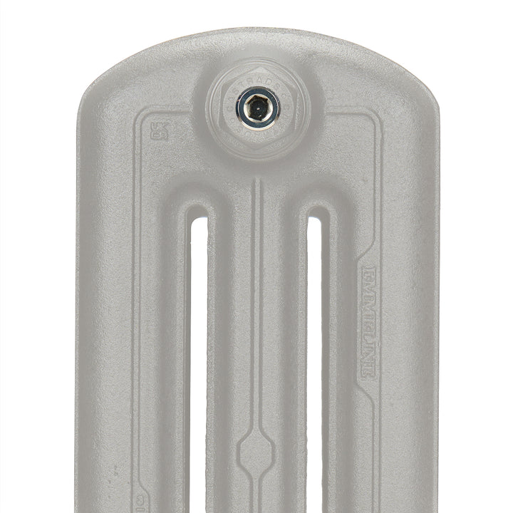 Emmeline III - Pebble Grey Cast Iron Column Radiator H416mm x W429mm 3 Column - Wall Hung