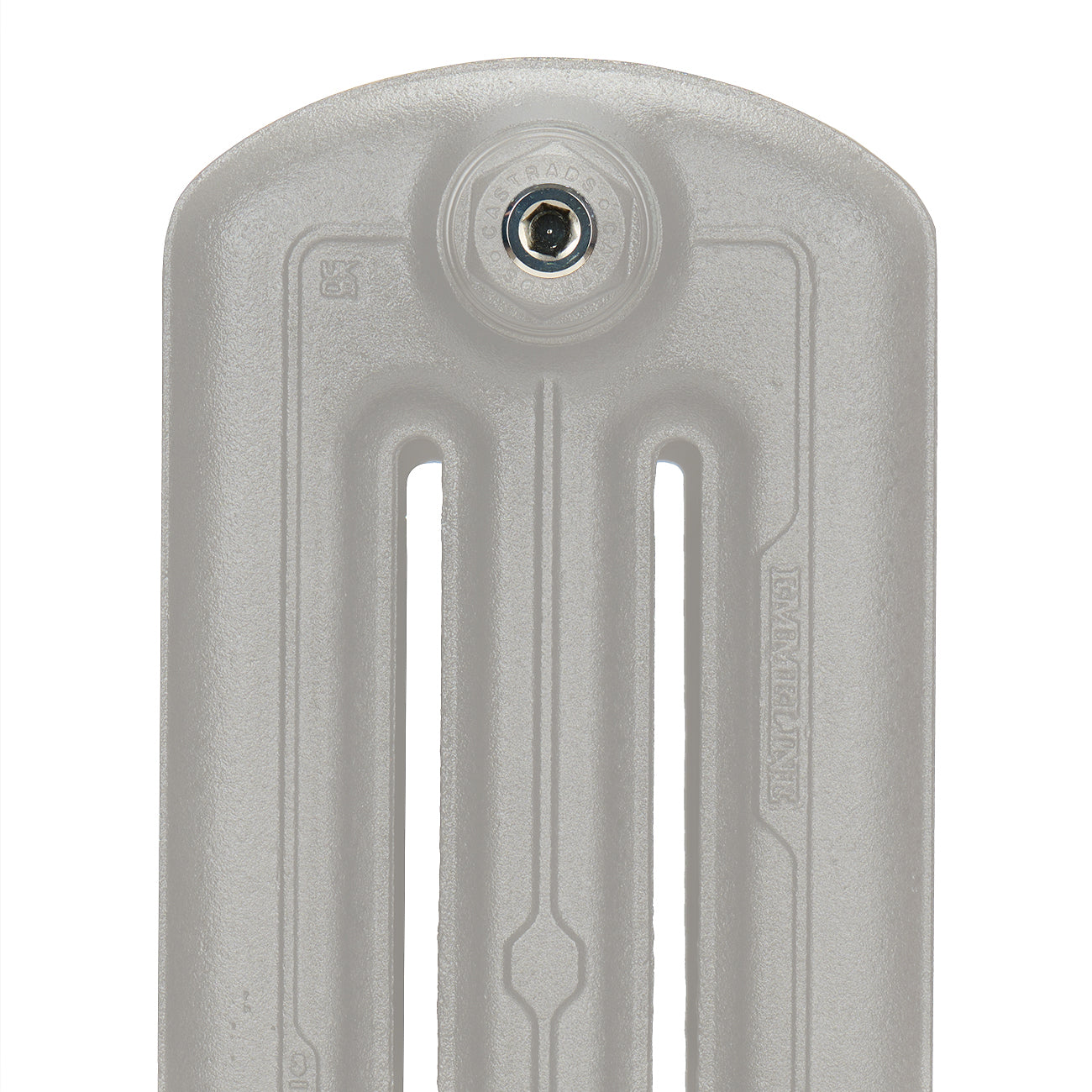 Emmeline III - Pebble Grey Cast Iron Column Radiator H670mm x W695mm 3 Column - Floor Standing