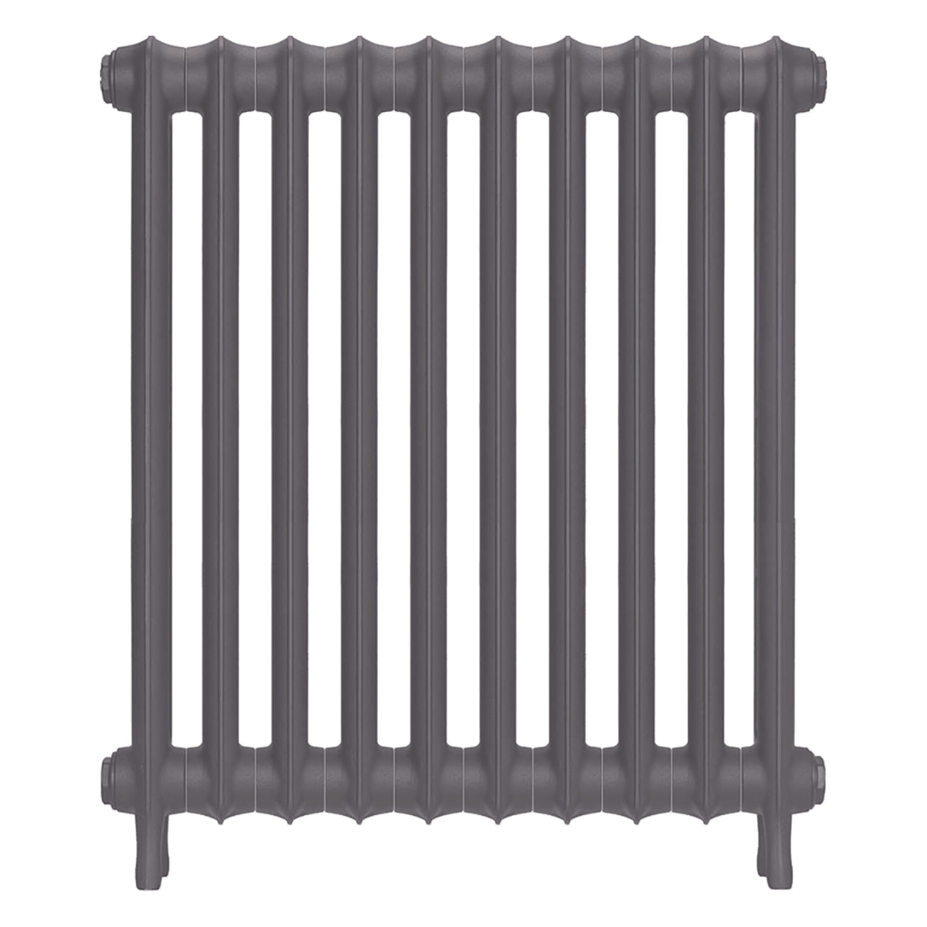 Emmeline I - Quartz Grey Cast Iron Column Radiator H807mm x W695mm 1 Column - Wall Hung