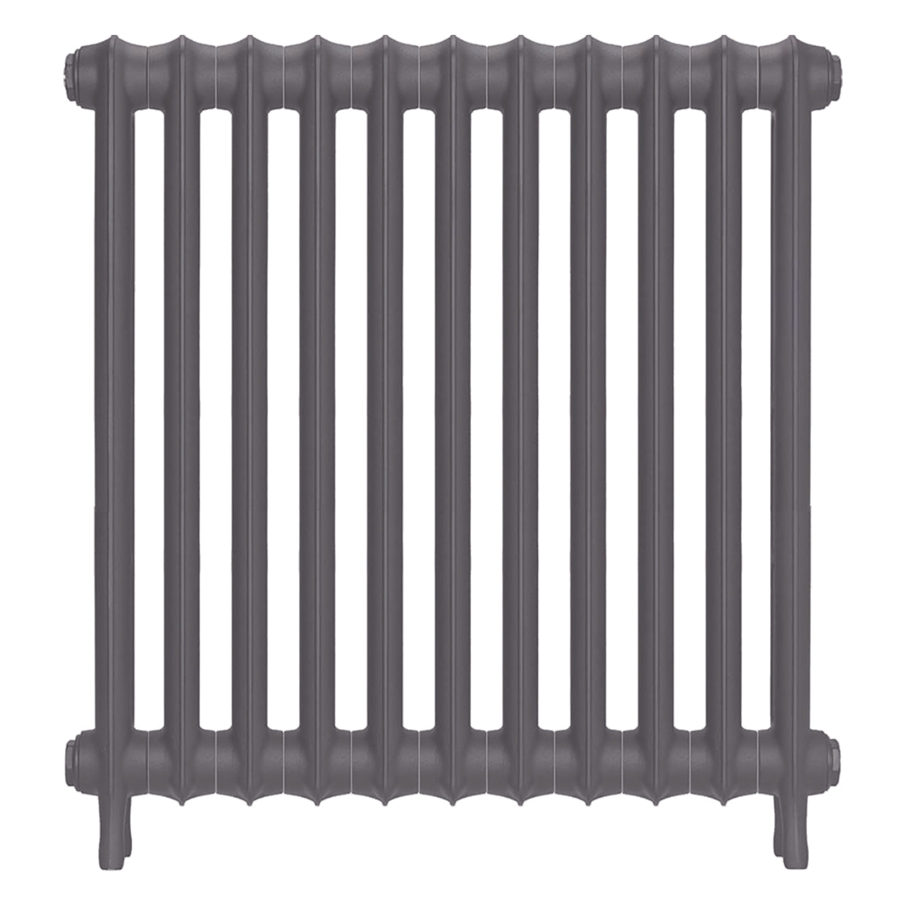 Emmeline I - Quartz Grey Cast Iron Column Radiator H807mm x W762mm 1 Column - Wall Hung