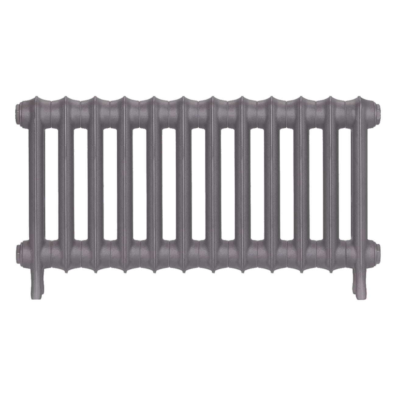 Emmeline I - Quartz Grey Cast Iron Column Radiator H407mm x W828mm 1 Column - Wall Hung