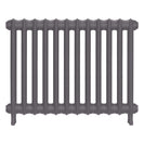 Emmeline I - Quartz Grey Cast Iron Column Radiator H607mm x W828mm 1 Column - Wall Hung