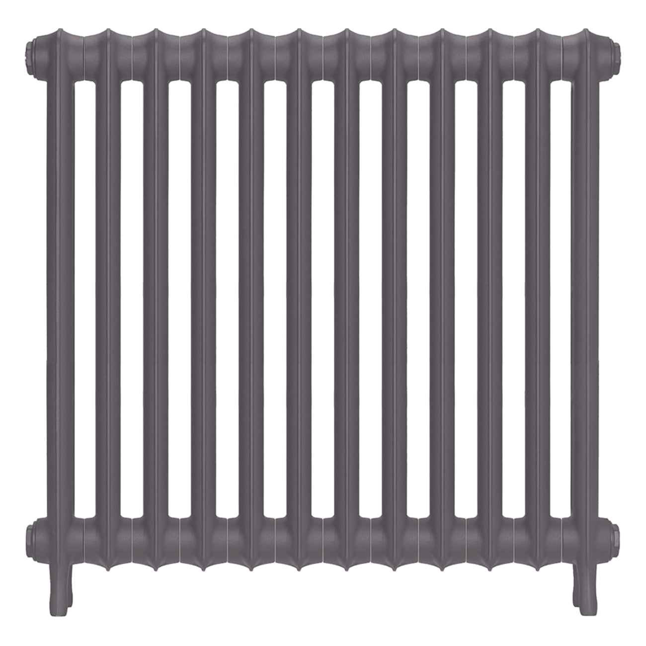 Emmeline I - Quartz Grey Cast Iron Column Radiator H807mm x W828mm 1 Column - Wall Hung