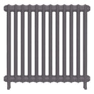 Emmeline I - Quartz Grey Cast Iron Column Radiator H807mm x W828mm 1 Column - Wall Hung