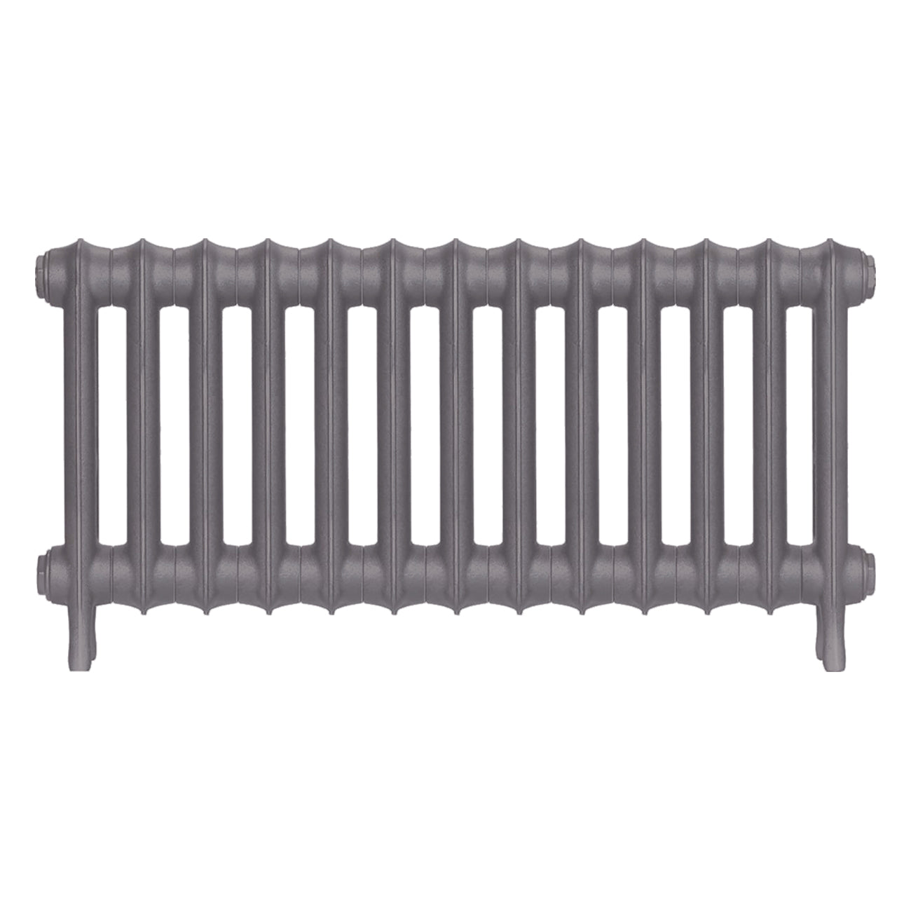 Emmeline I - Quartz Grey Cast Iron Column Radiator H407mm x W895mm 1 Column - Wall Hung