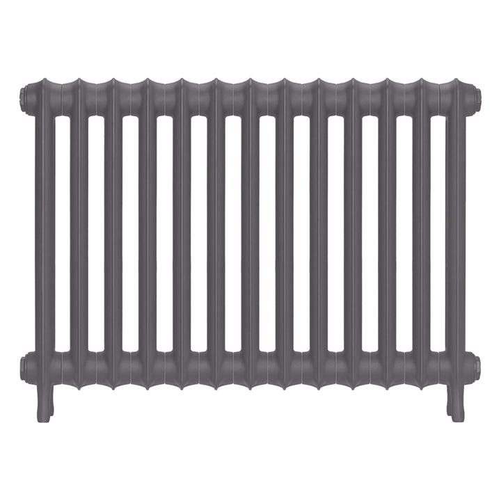 Emmeline I - Quartz Grey Cast Iron Column Radiator H607mm x W895mm 1 Column - Wall Hung