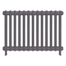 Emmeline I - Quartz Grey Cast Iron Column Radiator H607mm x W895mm 1 Column - Wall Hung
