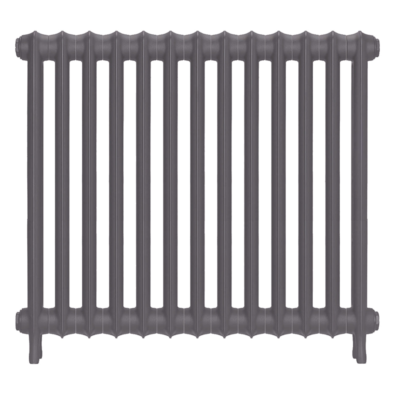 Emmeline I - Quartz Grey Cast Iron Column Radiator H807mm x W895mm 1 Column - Wall Hung