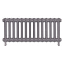 Emmeline I - Quartz Grey Cast Iron Column Radiator H407mm x W961mm 1 Column - Wall Hung