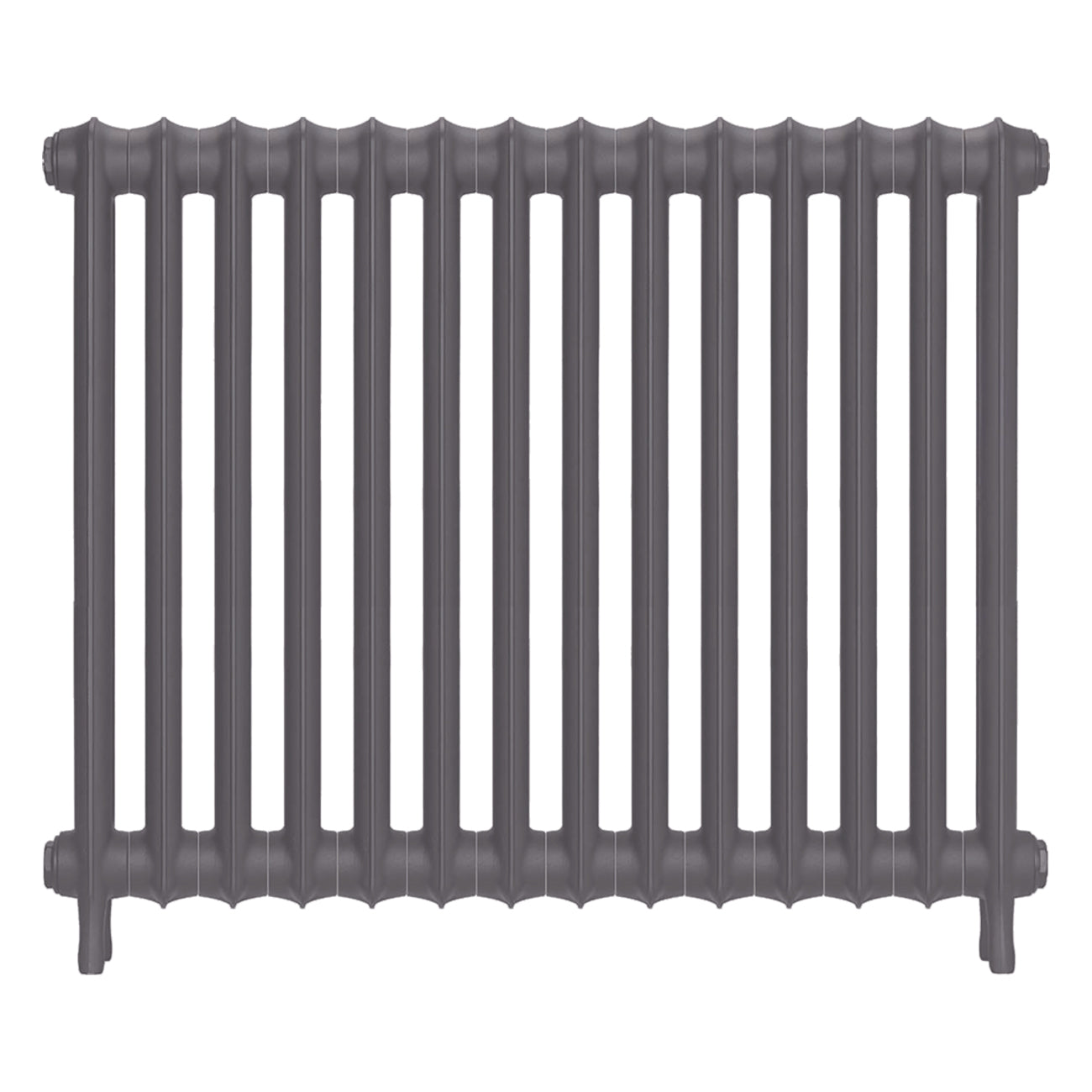 Emmeline I - Quartz Grey Cast Iron Column Radiator H807mm x W961mm 1 Column - Wall Hung