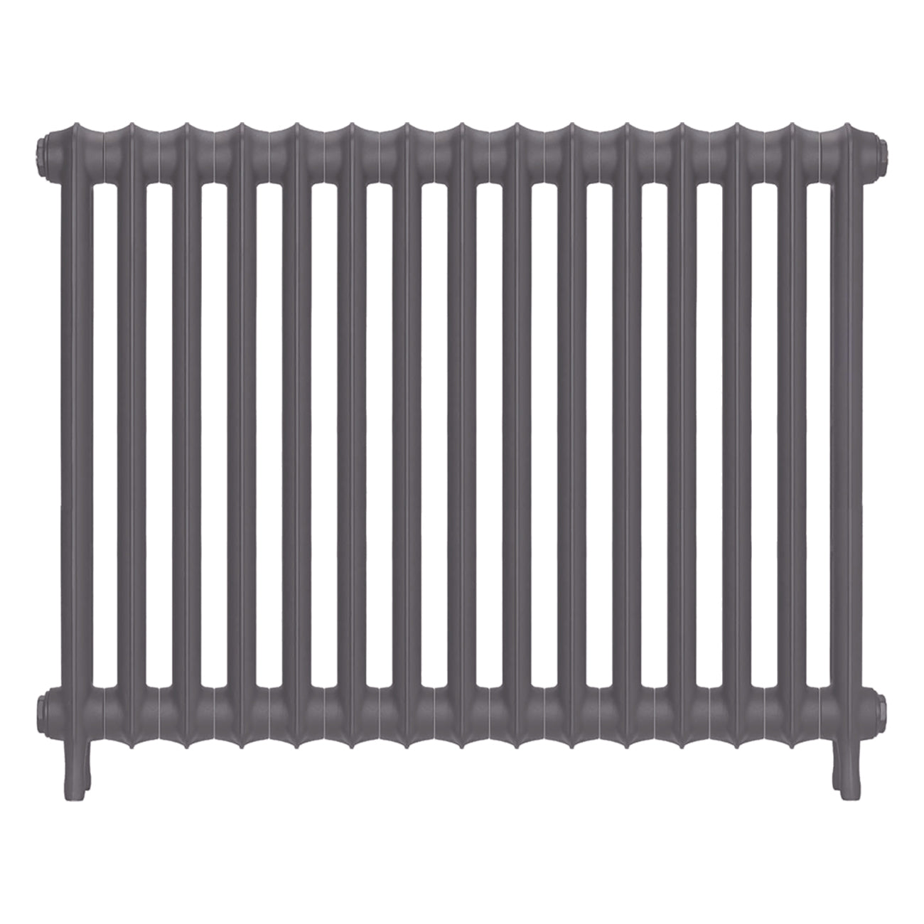 Emmeline I - Quartz Grey Cast Iron Column Radiator H807mm x W1028mm 1 Column - Wall Hung