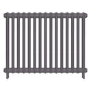 Emmeline I - Quartz Grey Cast Iron Column Radiator H807mm x W1028mm 1 Column - Wall Hung