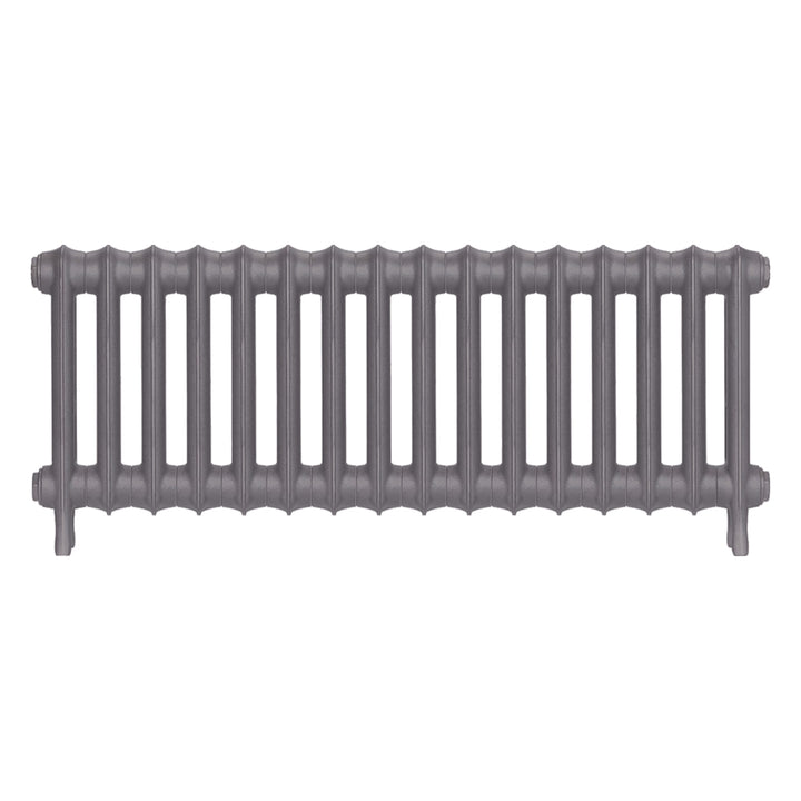 Emmeline I - Quartz Grey Cast Iron Column Radiator H407mm x W1094mm 1 Column - Wall Hung