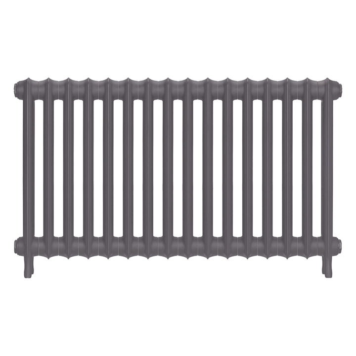 Emmeline I - Quartz Grey Cast Iron Column Radiator H607mm x W1094mm 1 Column - Wall Hung