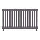 Emmeline I - Quartz Grey Cast Iron Column Radiator H607mm x W1094mm 1 Column - Wall Hung