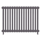 Emmeline I - Quartz Grey Cast Iron Column Radiator H807mm x W1094mm 1 Column - Wall Hung