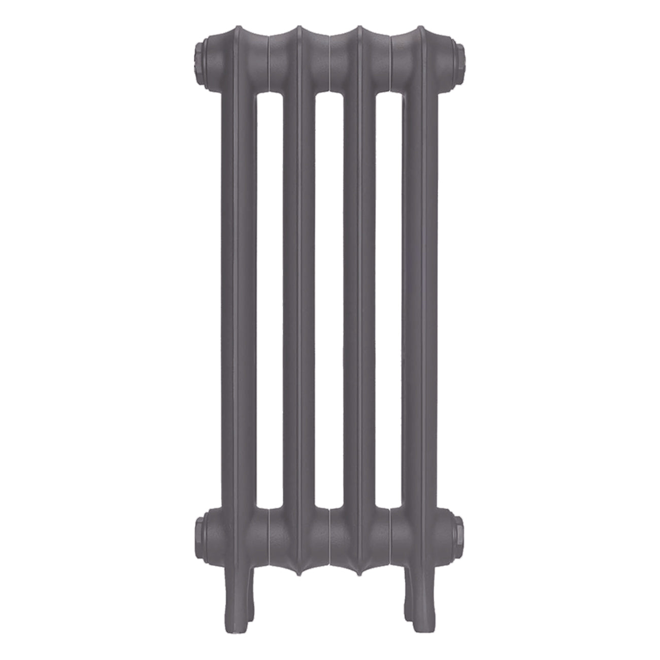Emmeline I - Quartz Grey Cast Iron Column Radiator H607mm x W296mm 1 Column - Wall Hung