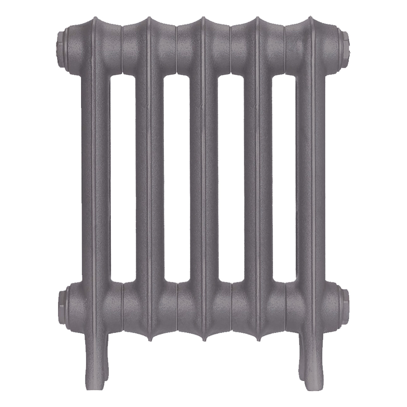 Emmeline I - Quartz Grey Cast Iron Column Radiator H407mm x W363mm 1 Column - Wall Hung