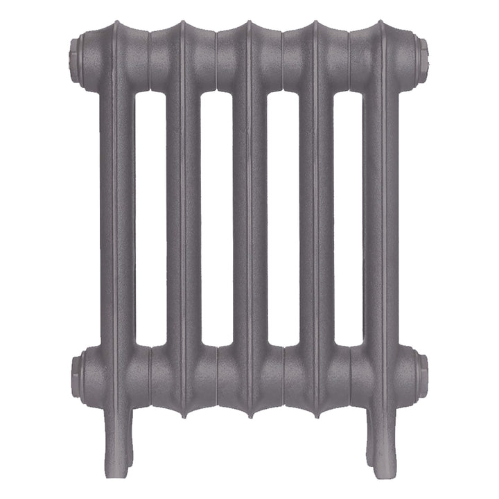 Emmeline I - Quartz Grey Cast Iron Column Radiator H407mm x W363mm 1 Column - Wall Hung