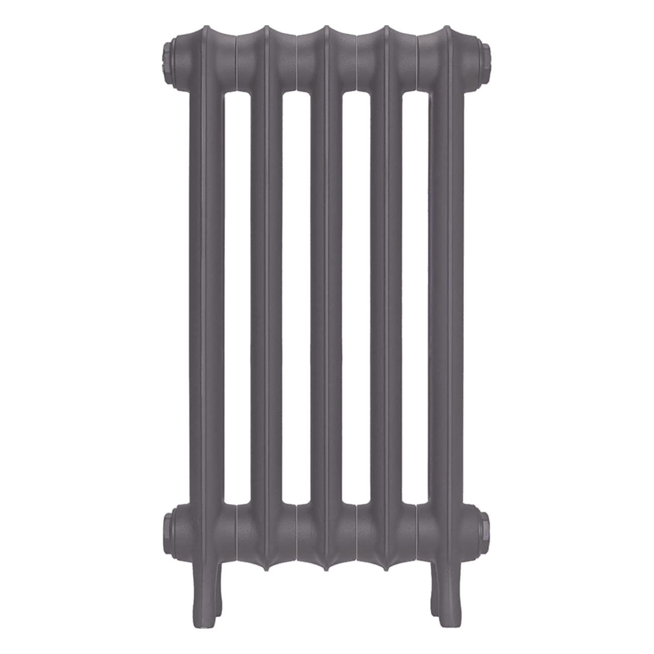 Emmeline I - Quartz Grey Cast Iron Column Radiator H607mm x W363mm 1 Column - Wall Hung