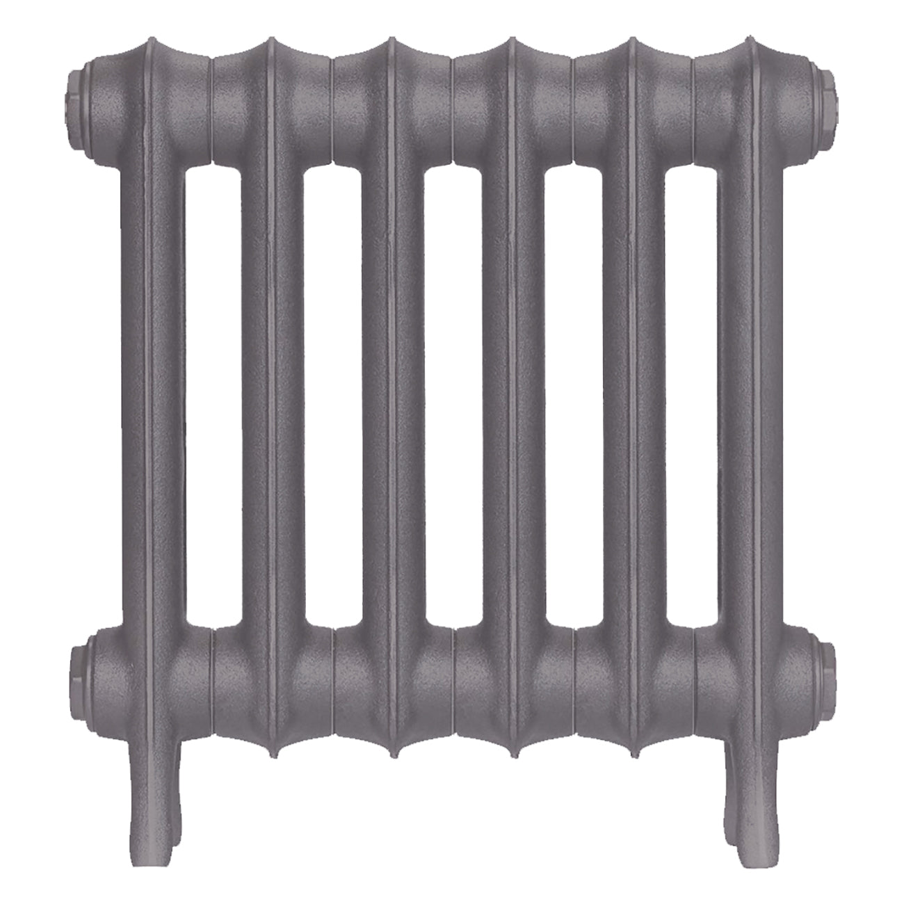 Emmeline I - Quartz Grey Cast Iron Column Radiator H407mm x W429mm 1 Column - Wall Hung