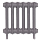 Emmeline I - Quartz Grey Cast Iron Column Radiator H407mm x W429mm 1 Column - Wall Hung