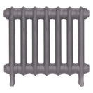 Emmeline I - Quartz Grey Cast Iron Column Radiator H407mm x W496mm 1 Column - Wall Hung