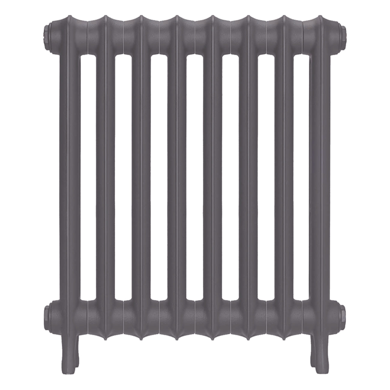 Emmeline I - Quartz Grey Cast Iron Column Radiator H607mm x W562mm 1 Column - Wall Hung