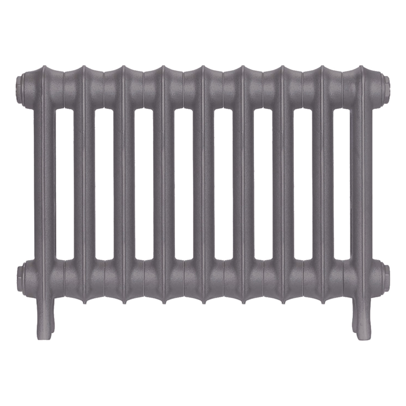 Emmeline I - Quartz Grey Cast Iron Column Radiator H407mm x W629mm 1 Column - Wall Hung