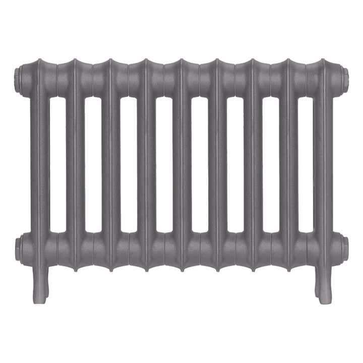 Emmeline I - Quartz Grey Cast Iron Column Radiator H407mm x W629mm 1 Column - Wall Hung