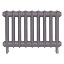 Emmeline I - Quartz Grey Cast Iron Column Radiator H407mm x W629mm 1 Column - Wall Hung