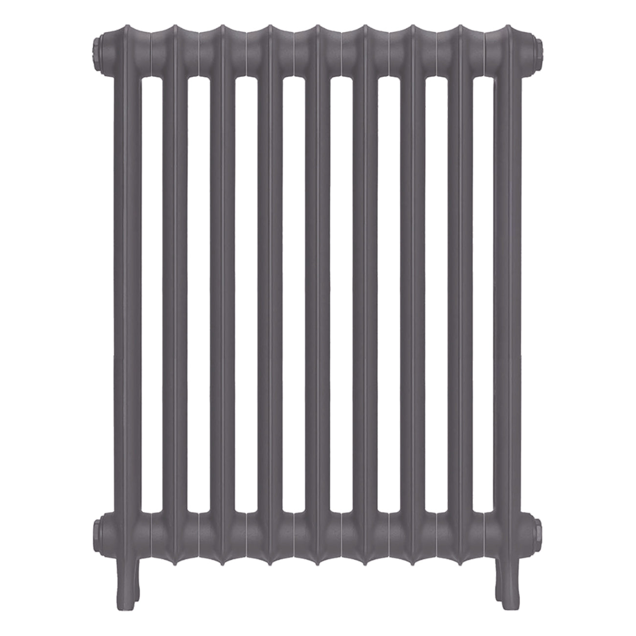 Emmeline I - Quartz Grey Cast Iron Column Radiator H807mm x W629mm 1 Column - Wall Hung