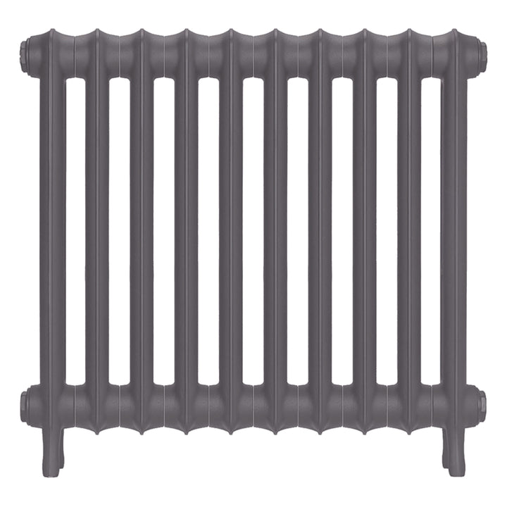 Emmeline II - Quartz Grey Cast Iron Column Radiator H613mm x W695mm 2 Column - Wall Hung