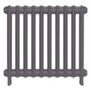 Emmeline II - Quartz Grey Cast Iron Column Radiator H613mm x W695mm 2 Column - Wall Hung