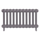 Emmeline II - Quartz Grey Cast Iron Column Radiator H413mm x W762mm 2 Column - Wall Hung
