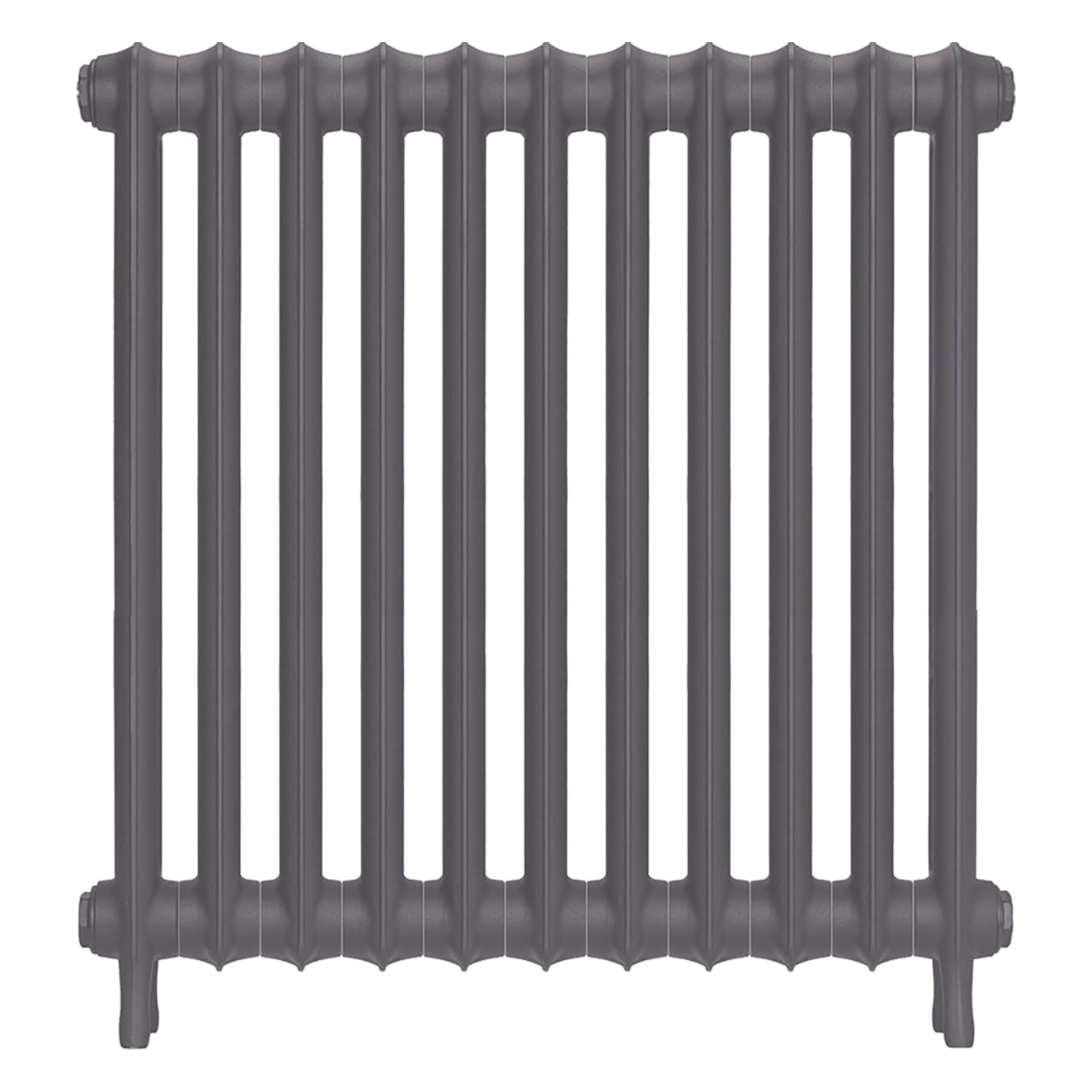 Emmeline II - Quartz Grey Cast Iron Column Radiator H813mm x W762mm 2 Column - Wall Hung