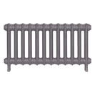 Emmeline II - Quartz Grey Cast Iron Column Radiator H413mm x W828mm 2 Column - Wall Hung