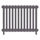 Emmeline II - Quartz Grey Cast Iron Column Radiator H613mm x W828mm 2 Column - Wall Hung