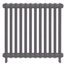 Emmeline II - Quartz Grey Cast Iron Column Radiator H813mm x W828mm 2 Column - Wall Hung