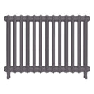 Emmeline II - Quartz Grey Cast Iron Column Radiator H613mm x W895mm 2 Column - Wall Hung