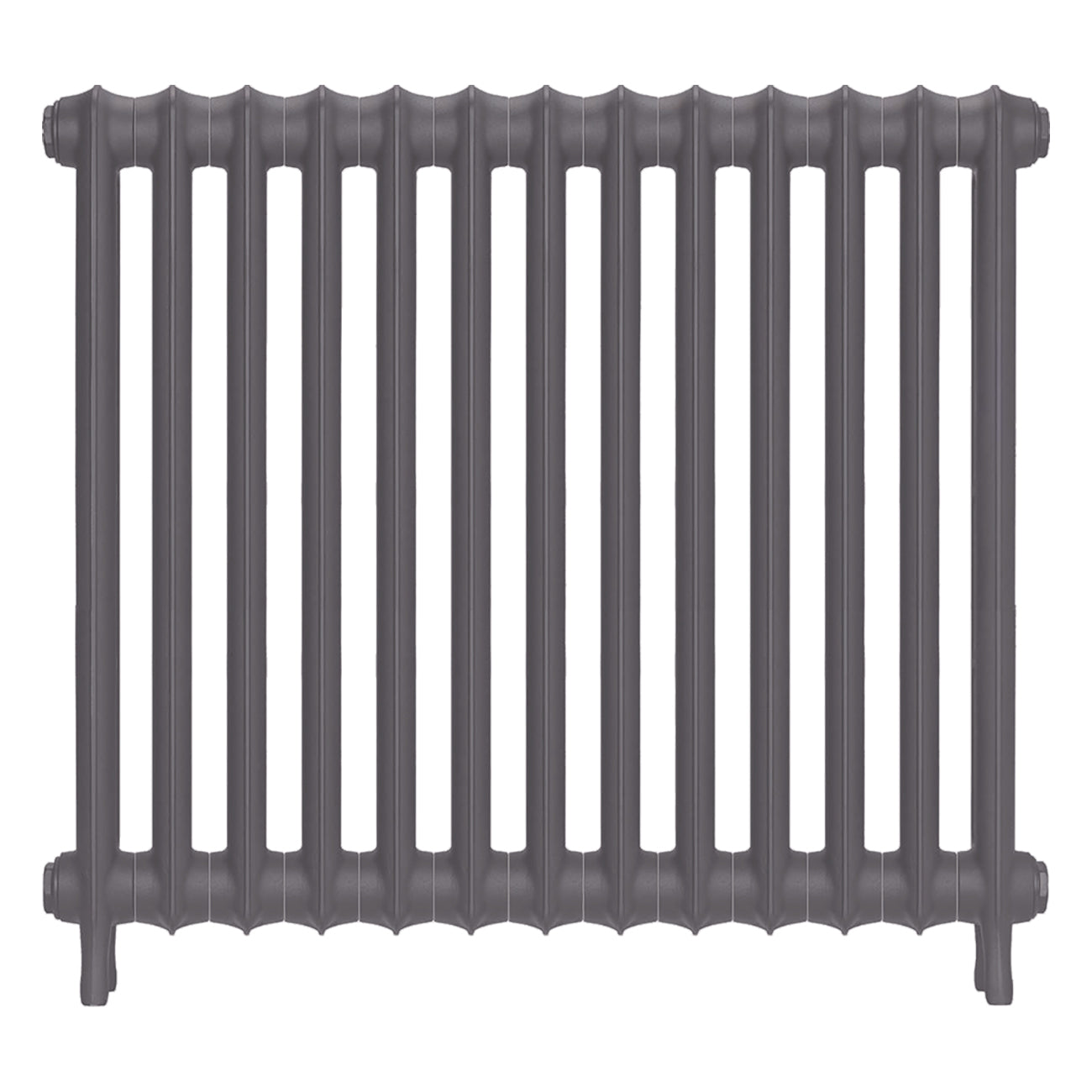 Emmeline II - Quartz Grey Cast Iron Column Radiator H813mm x W895mm 2 Column - Wall Hung