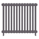 Emmeline II - Quartz Grey Cast Iron Column Radiator H813mm x W895mm 2 Column - Wall Hung